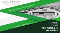 NEVÜ UMDE Dini Tetkikler Dergisi’nin 2025 Aralık Sayısı Yayınlandı