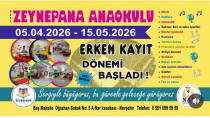 Özel Zeynepana Anaokulu'nda Erken Kayıt Dönemi Başladı