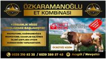 Özkaramanoğlu Et Kombinası’nda Kurbanlık Hisse Satışları Başladı