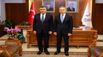 NEVÜ Rektörü Aktekin’den Nevşehir Valisi Hüseyin Kök’e Hayırlı Olsun Ziyareti