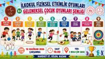 Geleneksel Çocuk Oyunları ve İlkokul Fiziksel Etkinlikleri Şenliği Düzenlenecek