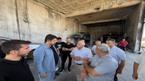 Lale Sanayi Sitesi’ndeki Yangın Sonrası Esnafa Geçmiş Olsun Ziyareti